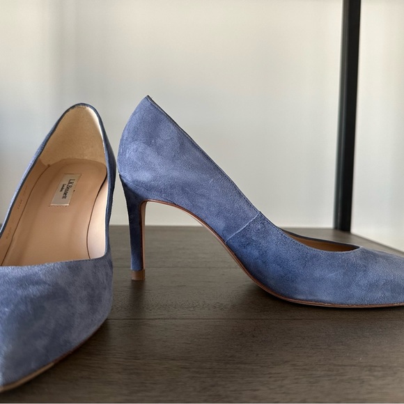 LK Bennett Classic Fern Suede Pointed Toe Courts, size UK 37 - Picture 3 of 7